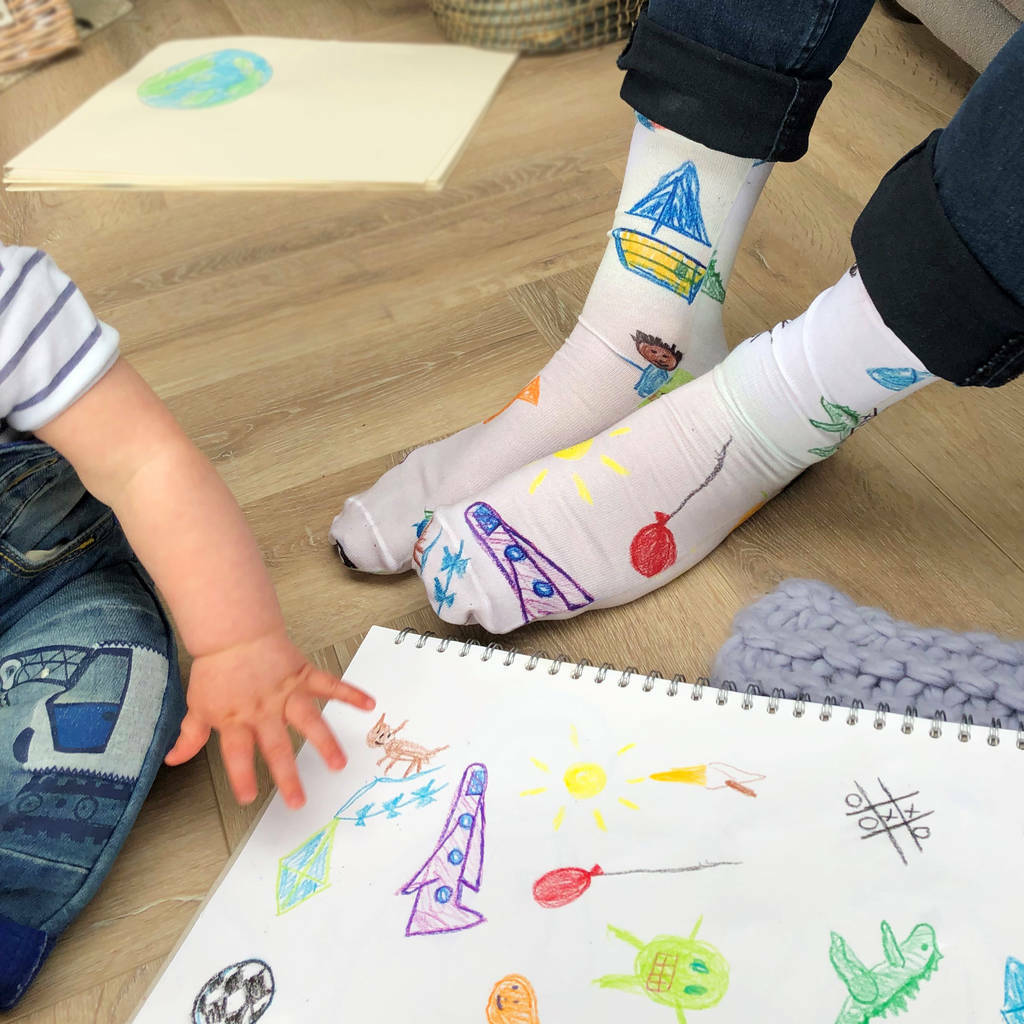 Personalised Socks With Your Child's Drawing