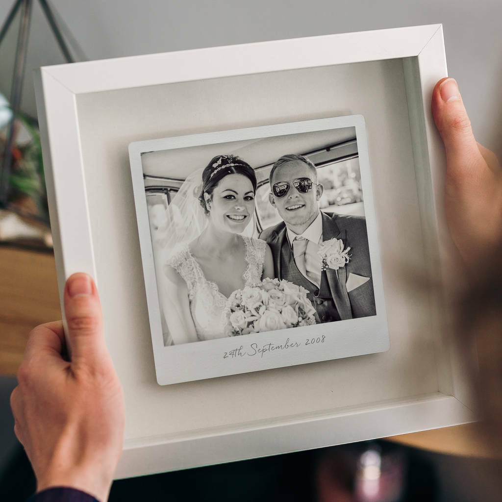 Personalised Ten Year Anniversary Aluminium Photo Print