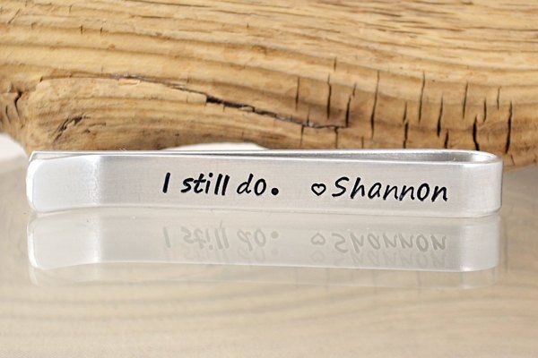 Personalized Aluminum Tie Clip