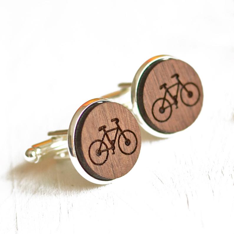 Personalized Bicycle Cufflinks