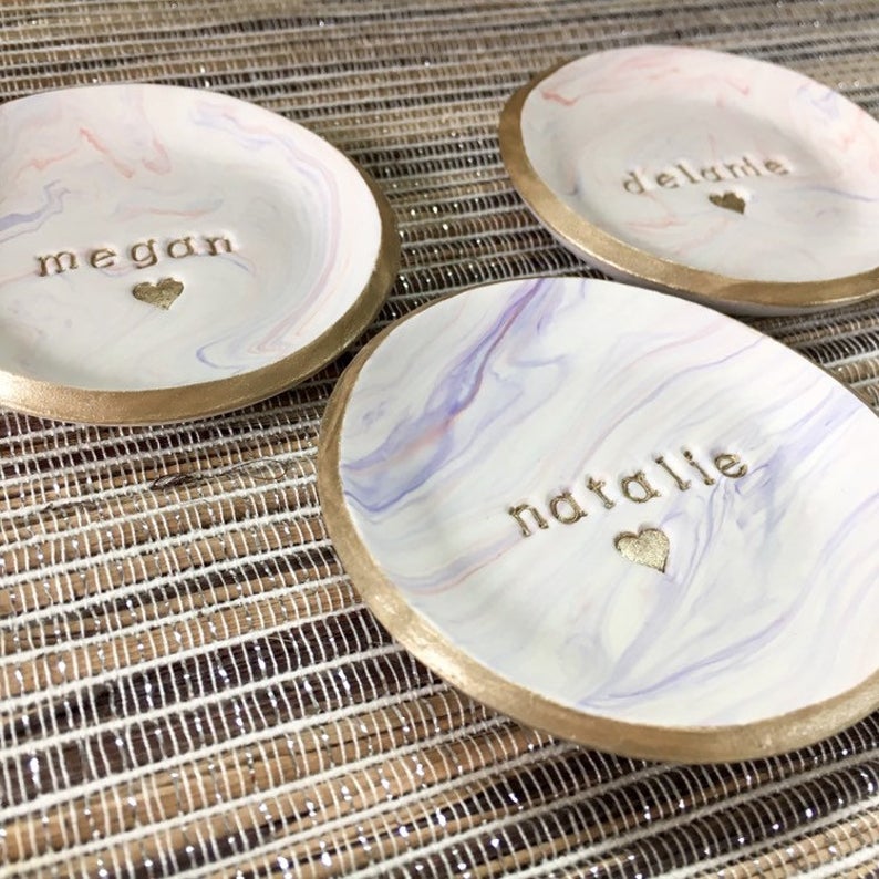 Personalized Bridesmaid Ring Dish