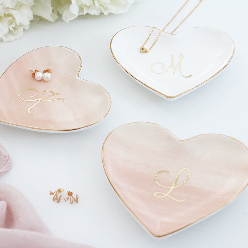 Personalized Bridesmaid Ring Dish