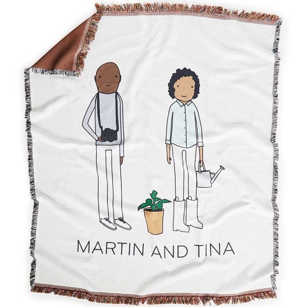 Personalized Couple Hobby Blanket