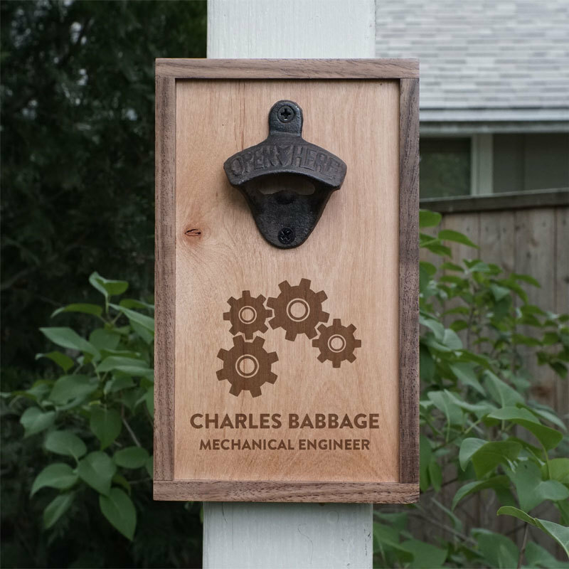 Personalized Engineer Bottle Opener