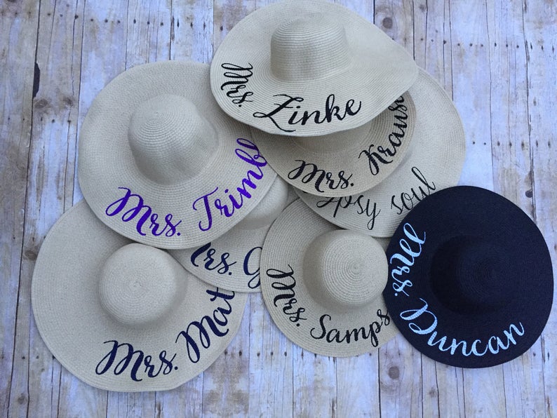 Personalized Floppy Beach Hat