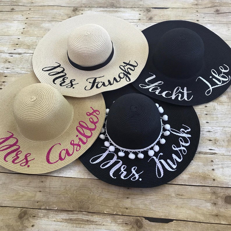 Personalized Floppy Beach Hat