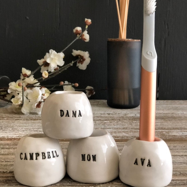 Personalized Individual Toothbrush Holders