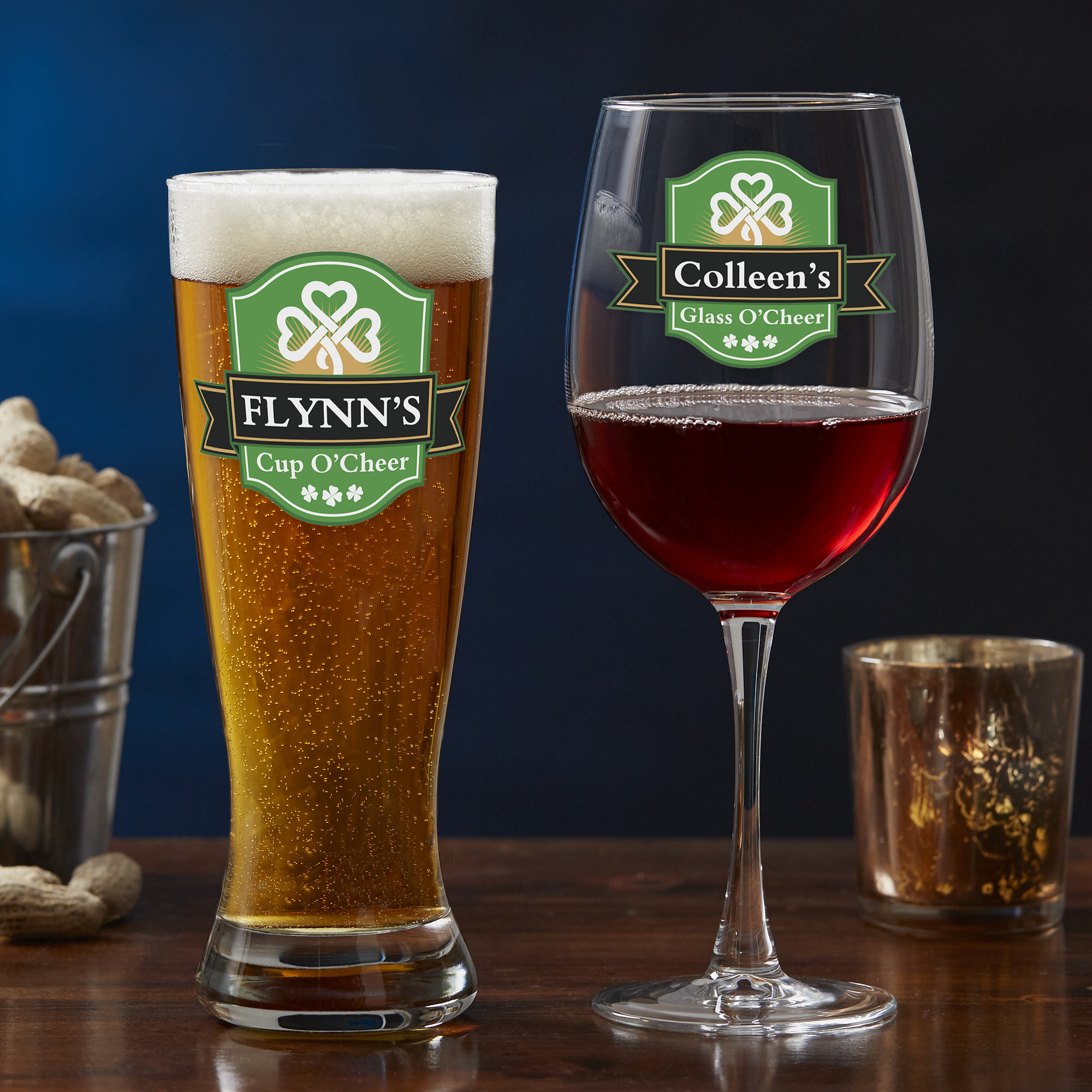 Personalized Irish Barware Collection