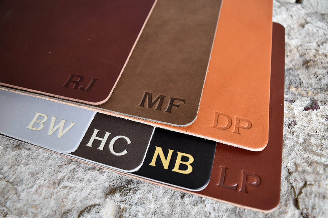 Personalized Leather Mousepad