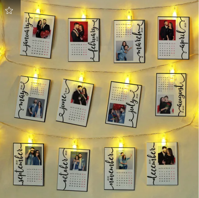 Personalized LED Photo Calendar