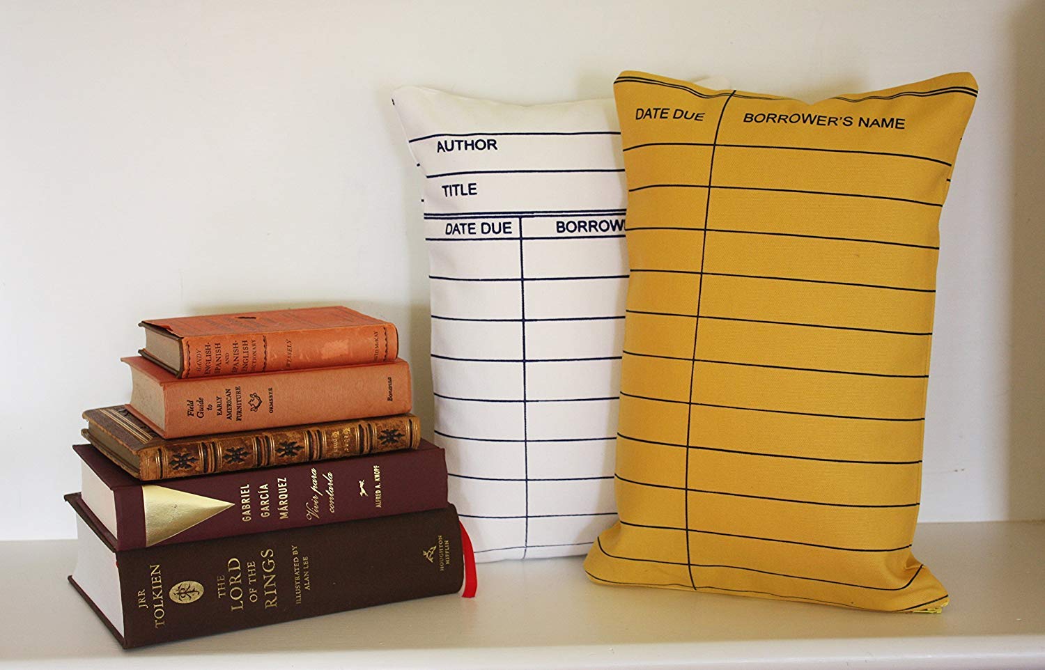 Personalized Library Card Pillow