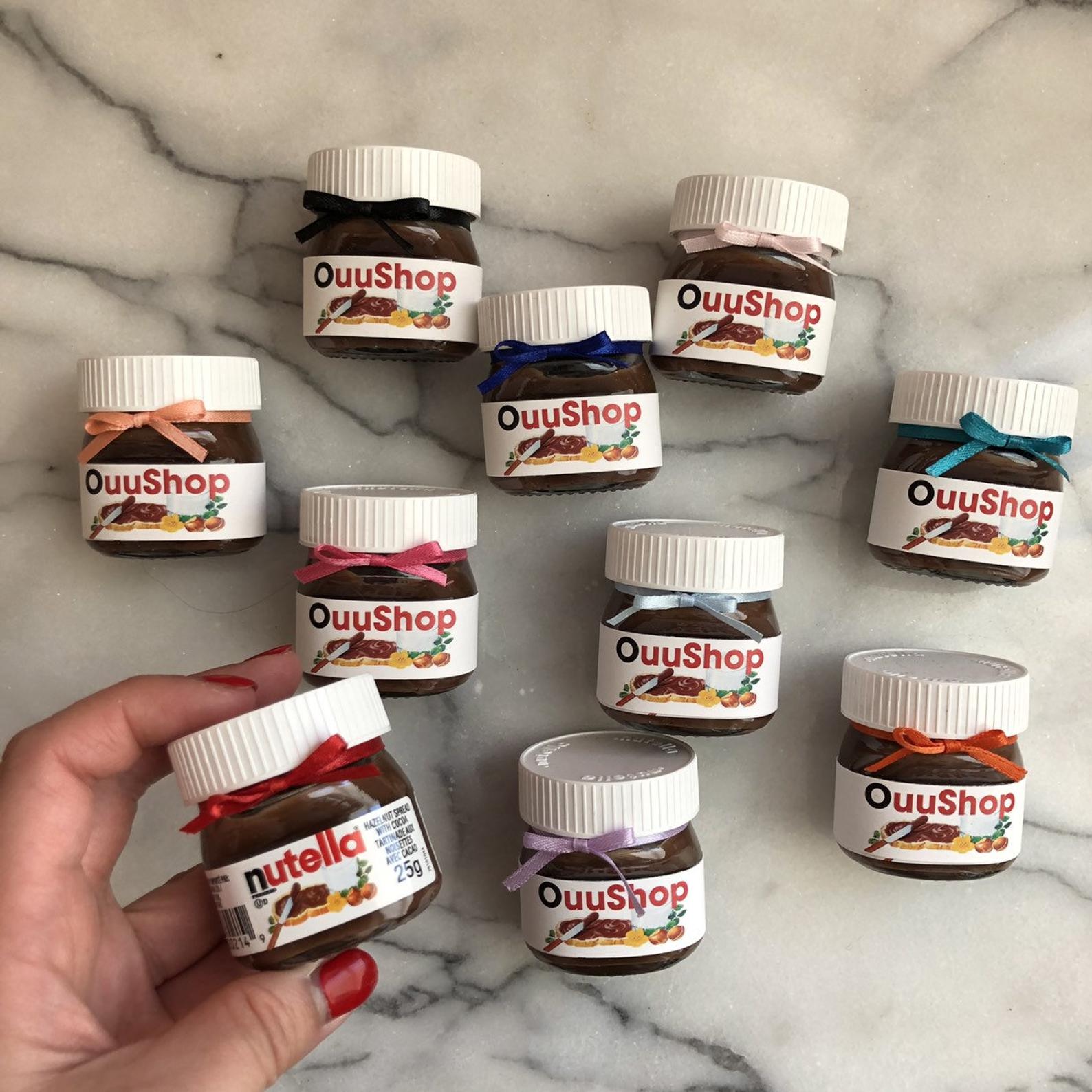  Personalized Mini Nutella Jar