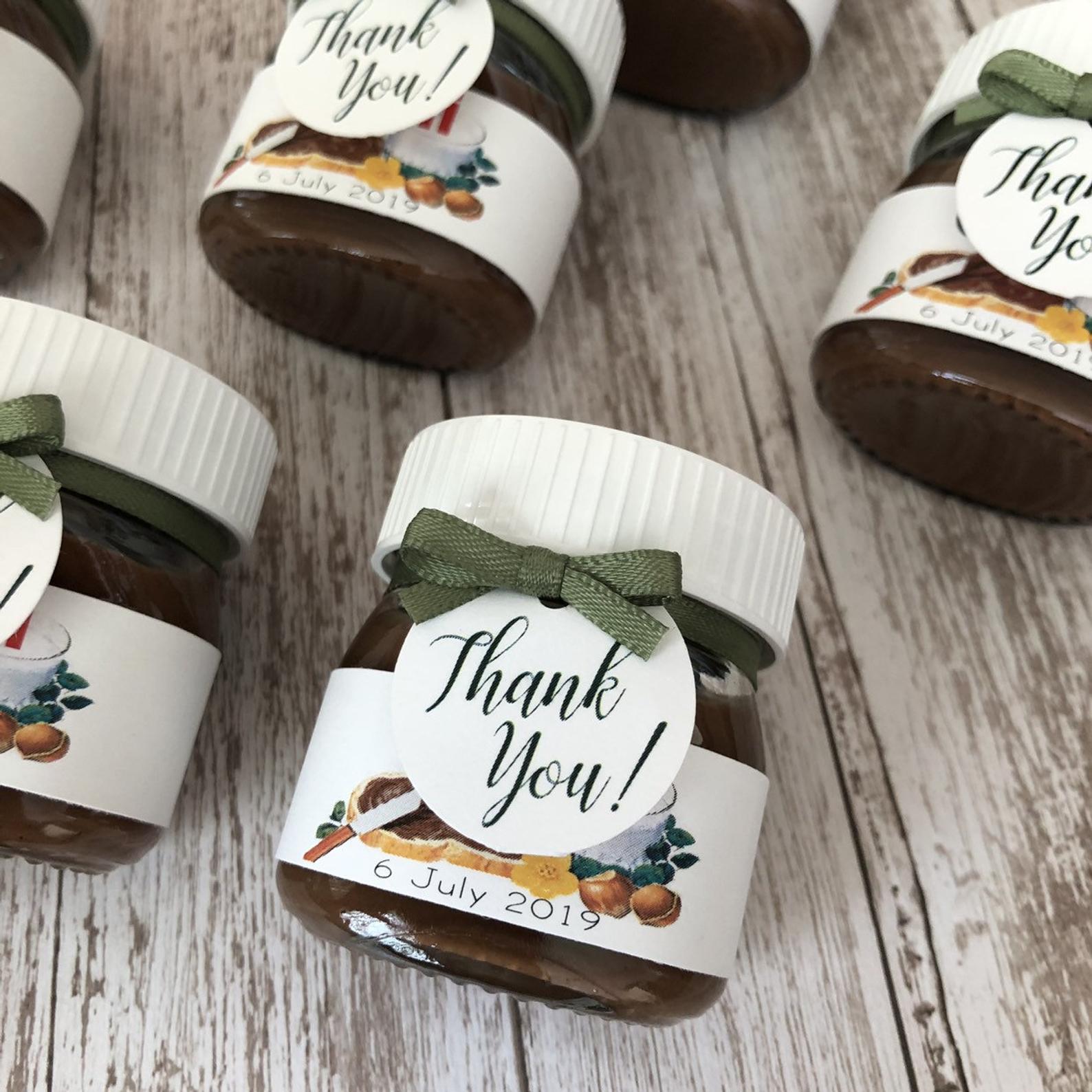  Personalized Mini Nutella Jar