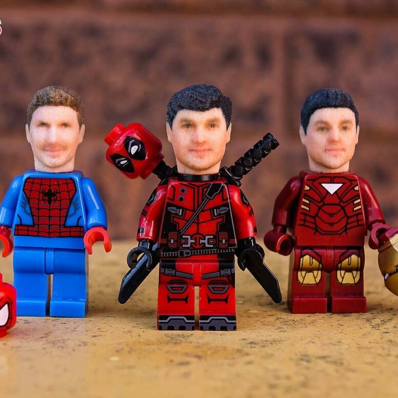 Personalized Minifigure Superhero