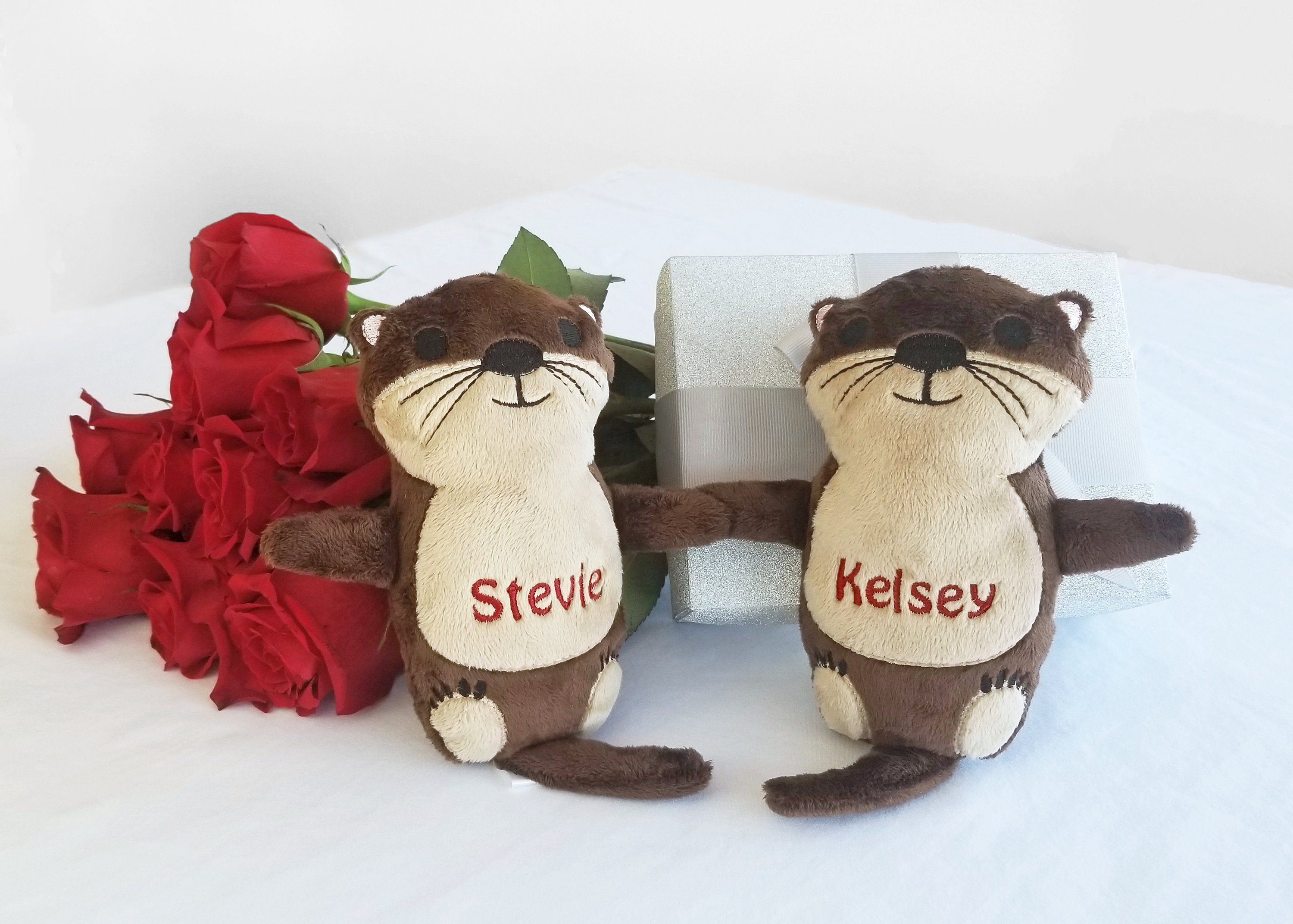 valentine's day stuffed otter