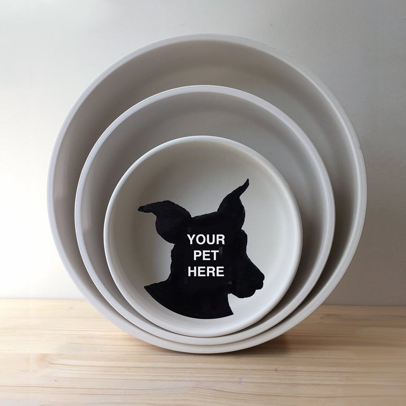 Personalized Pet Portrait Bowl