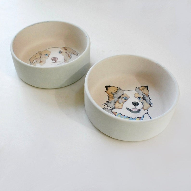 Personalized Pet Portrait Bowl