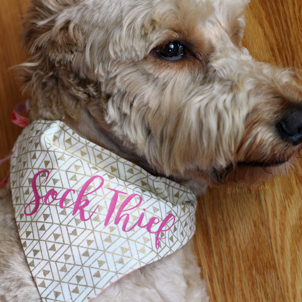 Personalized Reversible Dog Bandana