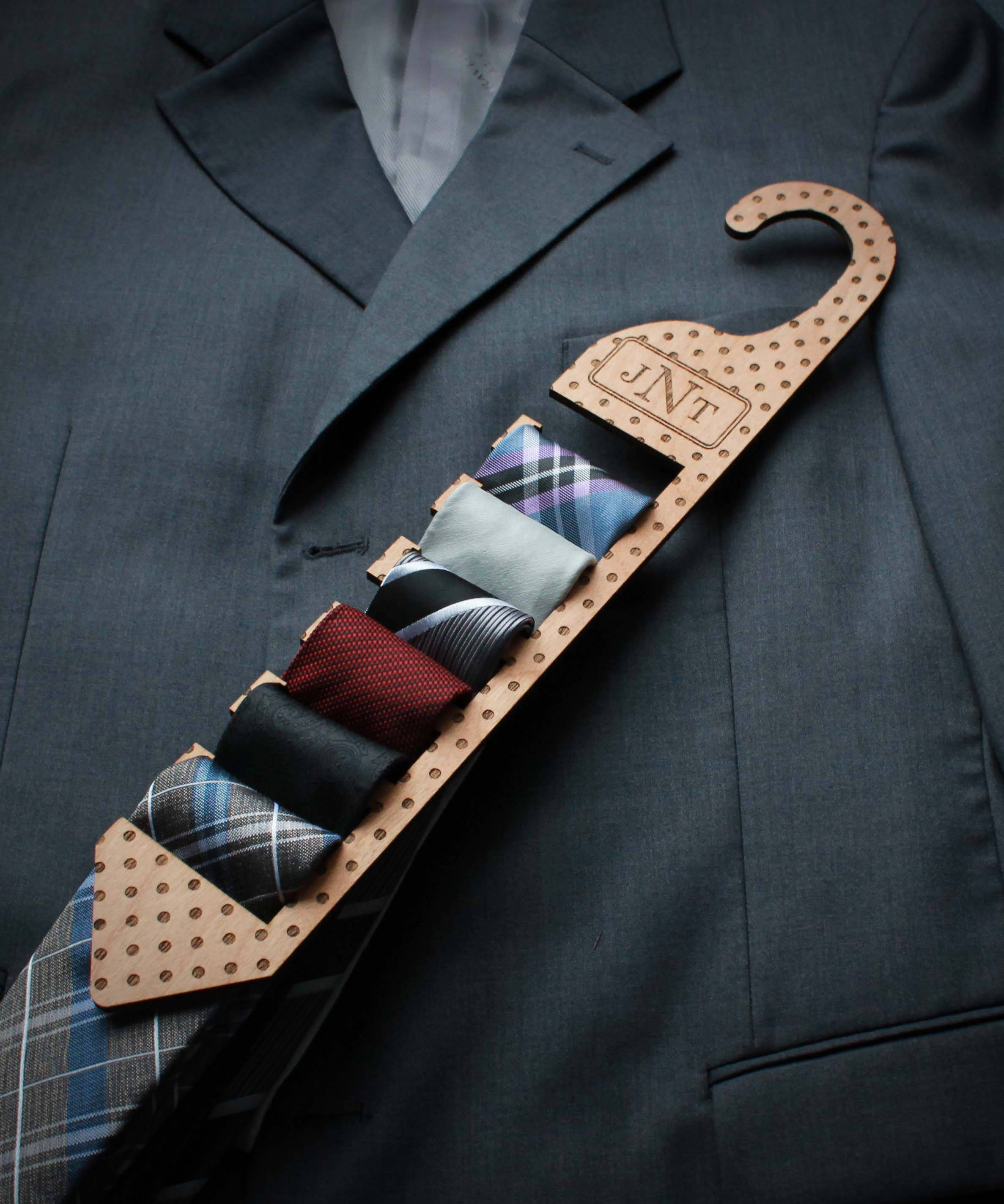 Personalized Tie Rack