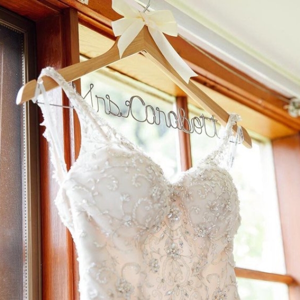 Personalized Wedding Dress Hanger