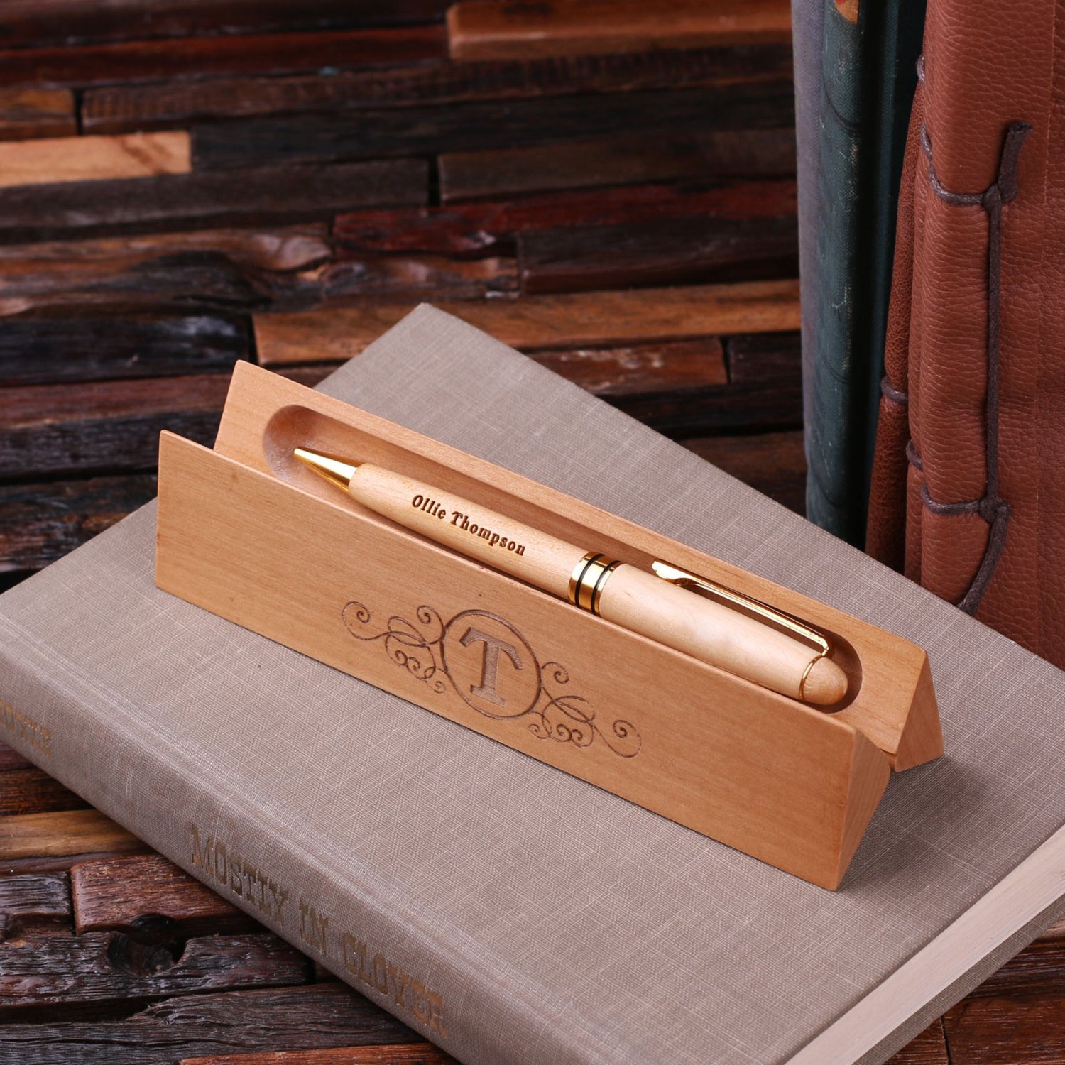 Personalized Wooden Pen Set 