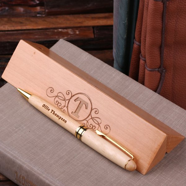 Personalized Wooden Pen Set 