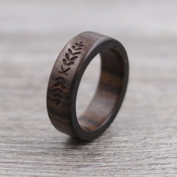 Personalized Wooden Ring