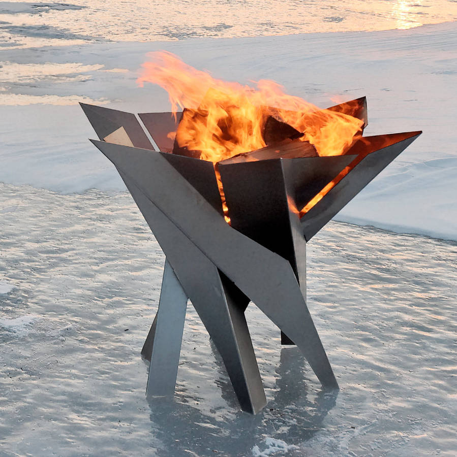 Phoenix Flower Steel Fire Pit