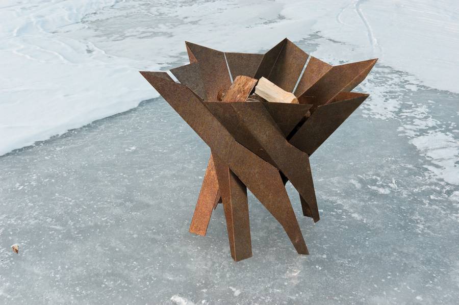 Phoenix Flower Steel Fire Pit