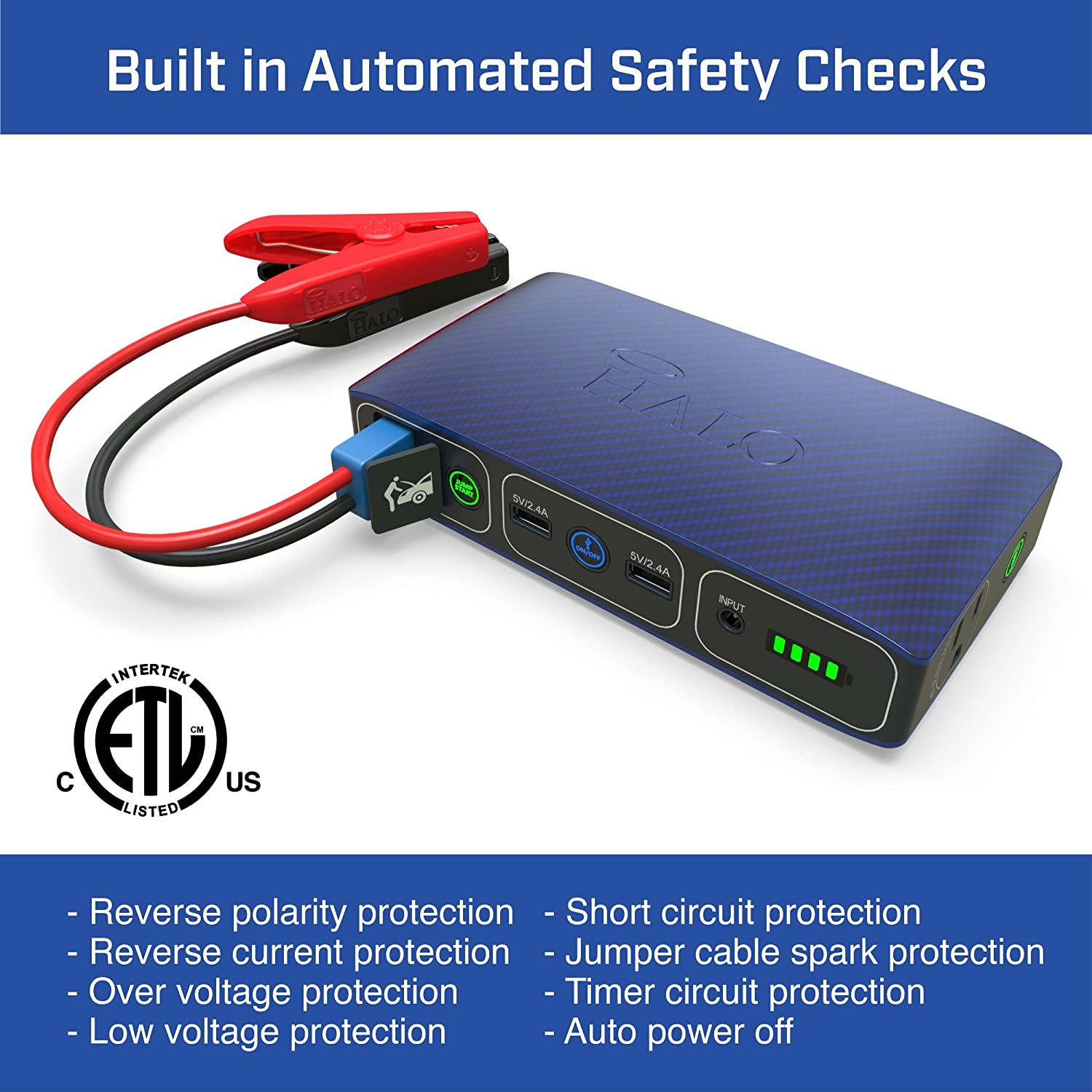 Phone and Laptop Charger Car Jump Starter