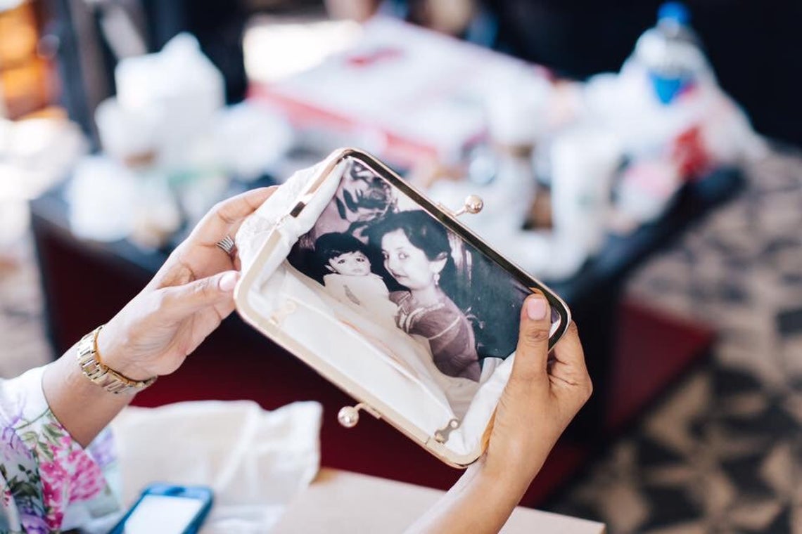 Photo & Embroidery Clutch Purse