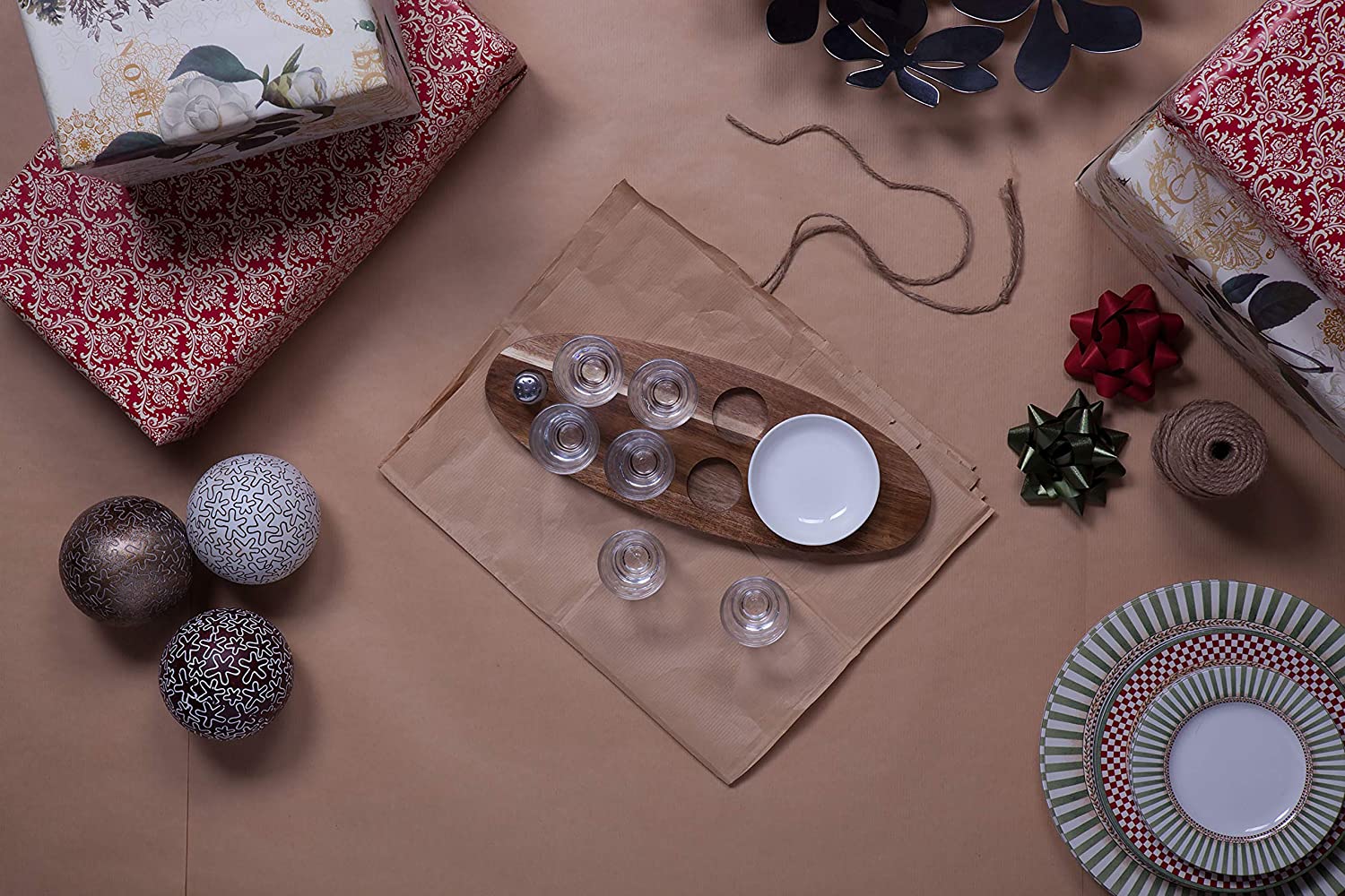 Picnic Time 6-Shot Glass Serving Set