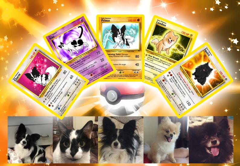 Picrure of Your Pet as a Pokemon Card