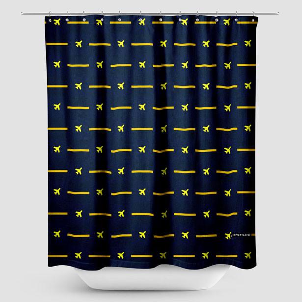 Pilot Stripes Shower Curtain