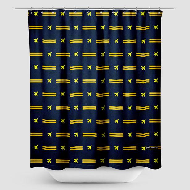 Pilot Stripes Shower Curtain