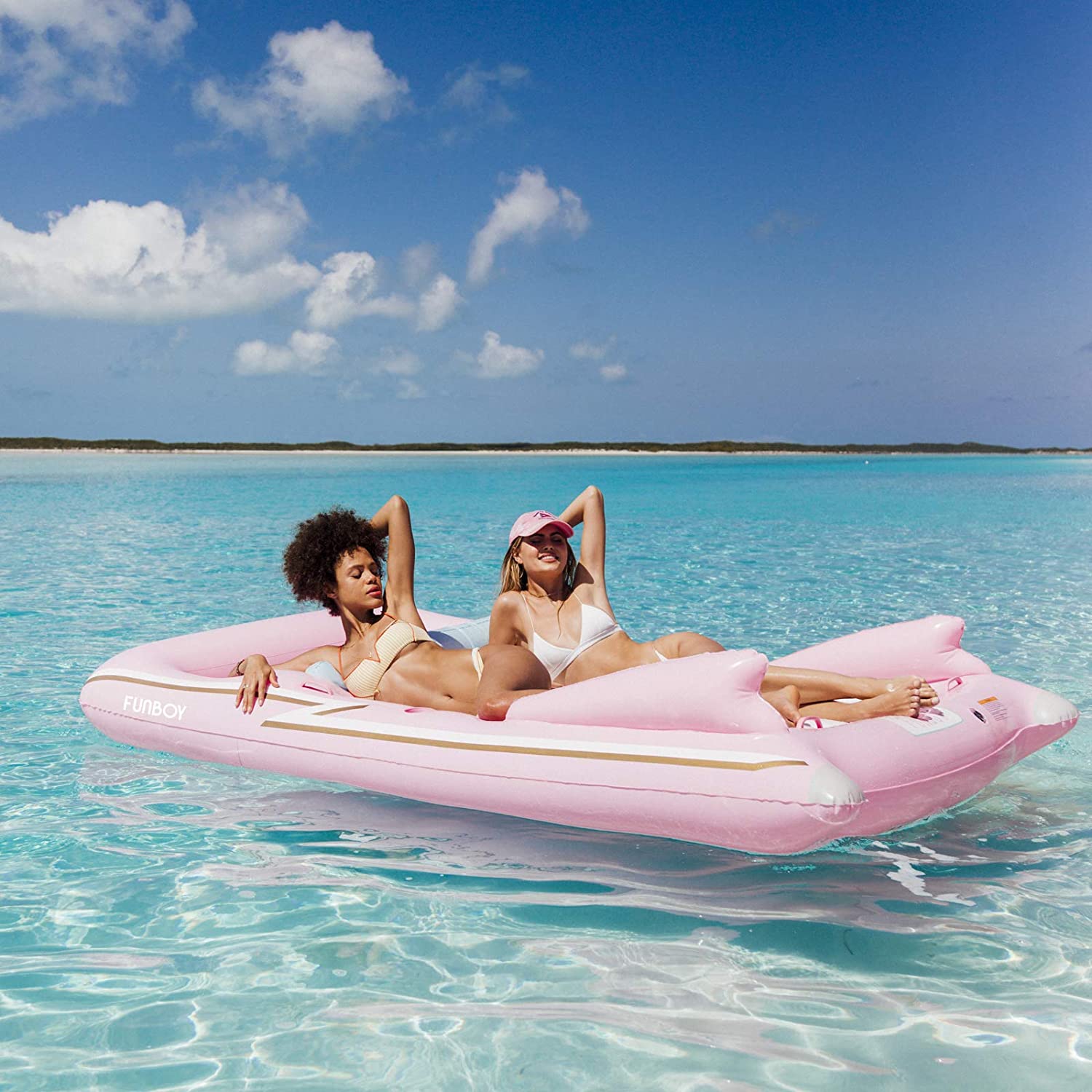 Pink Retro Convertible Car Pool Float