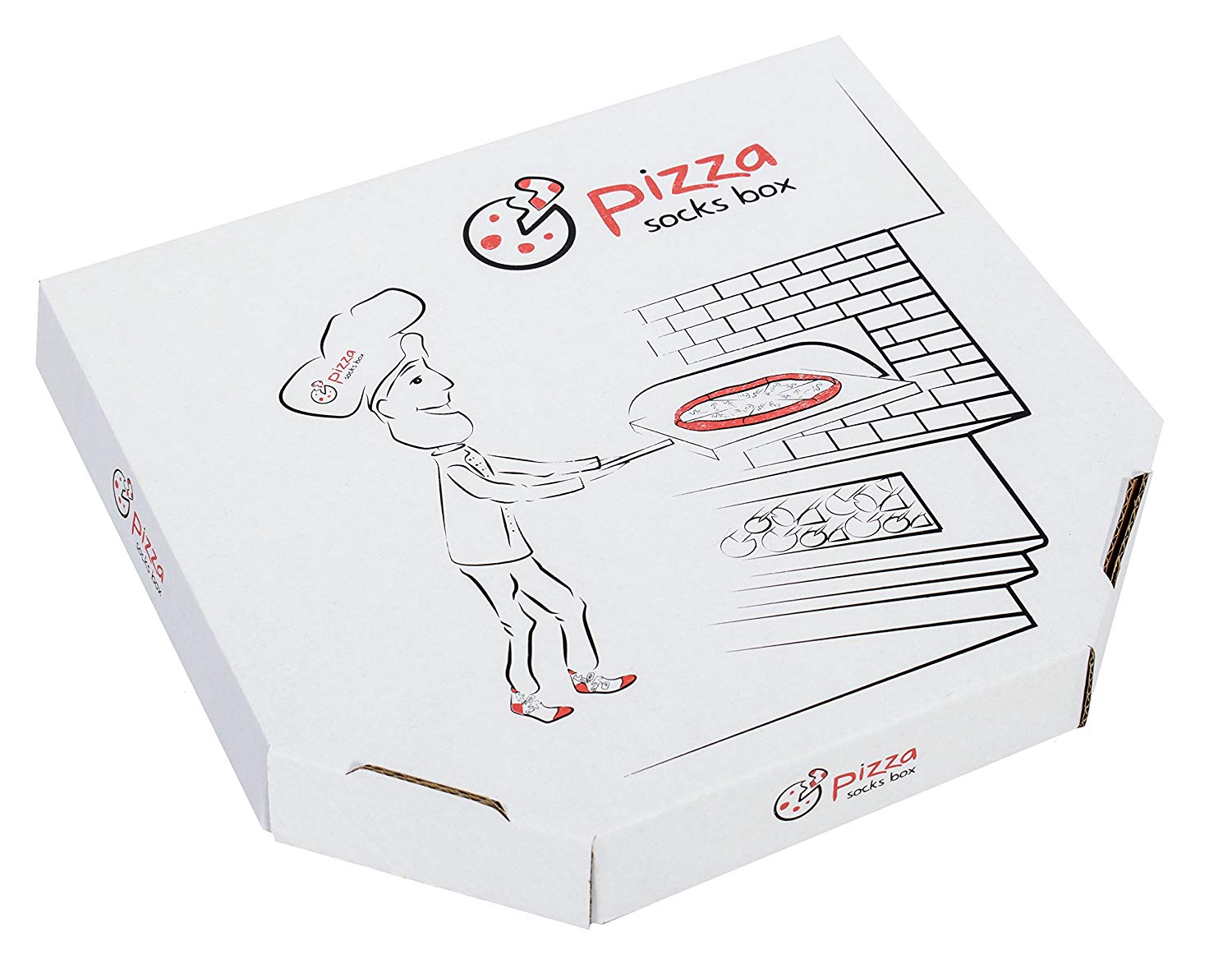 Pizza Socks Box