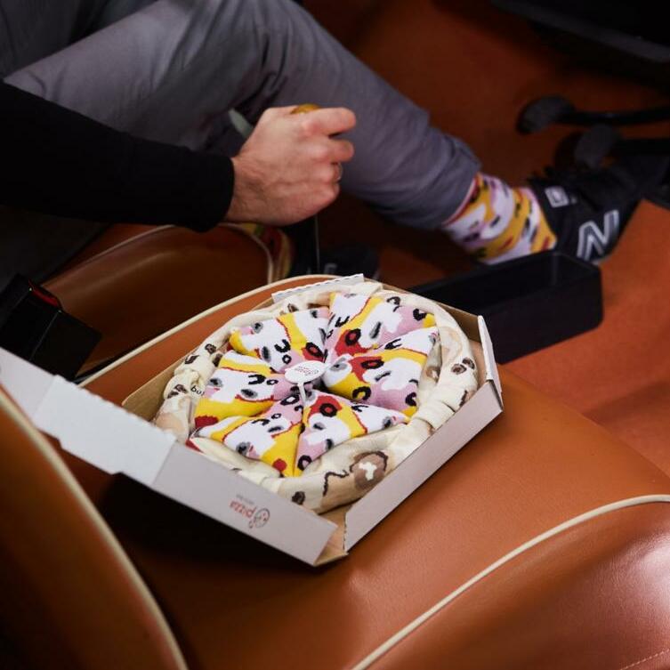 Pizza Socks Box