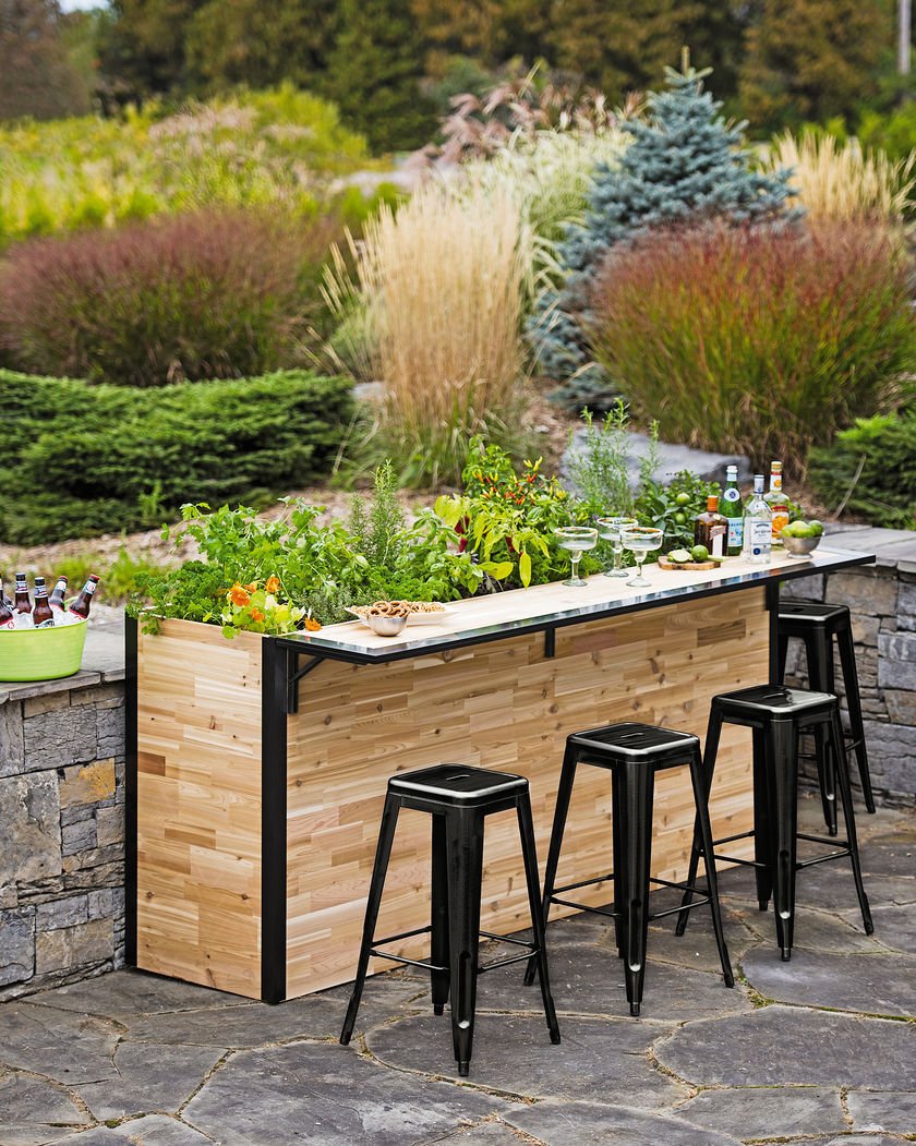 Plant-A-Bar - A Home Bar On A Planter