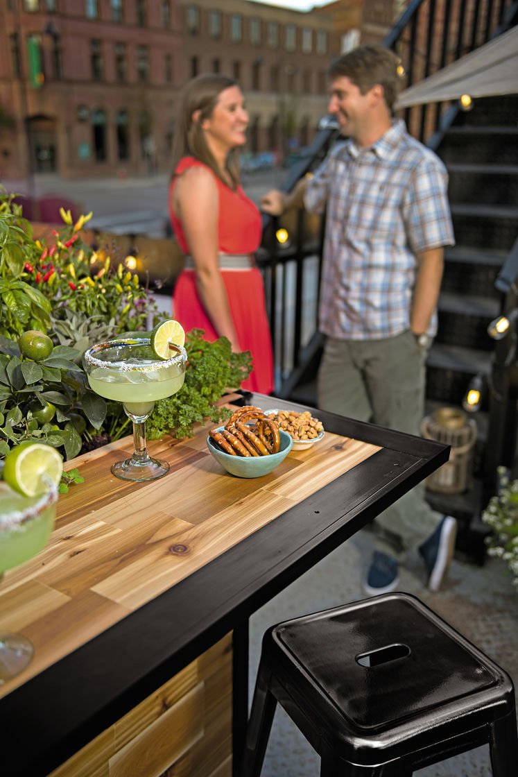 Plant-A-Bar - A Home Bar On A Planter