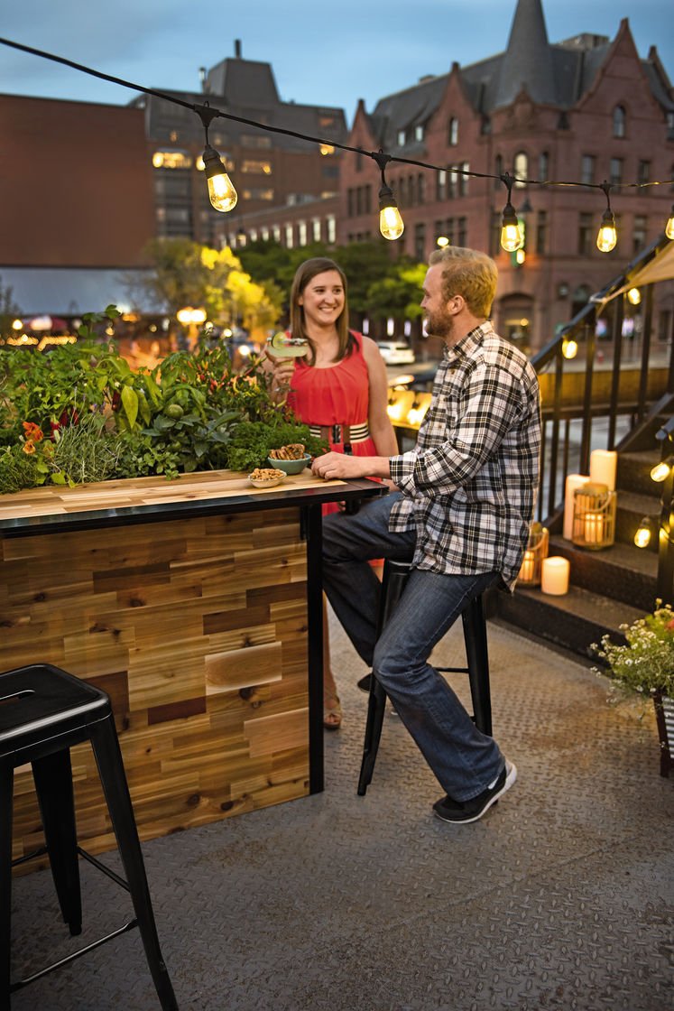 Plant-A-Bar - A Home Bar On A Planter