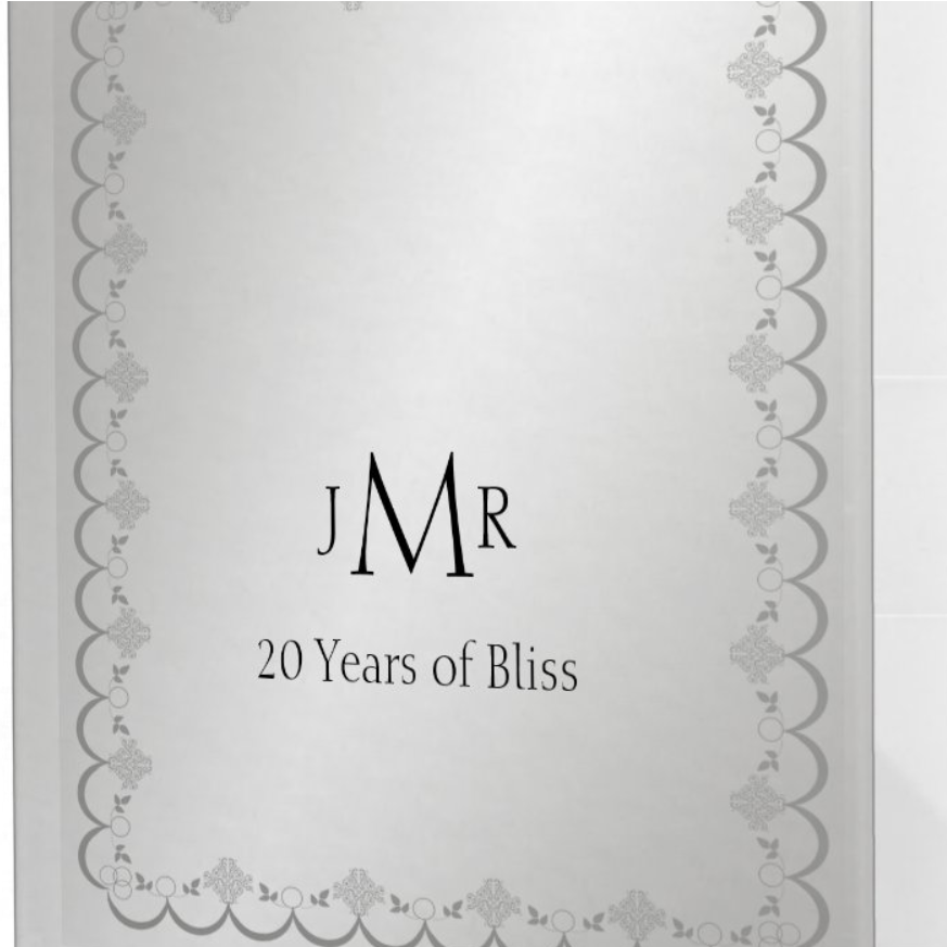 Platinum 20th Wedding Anniversary Binder