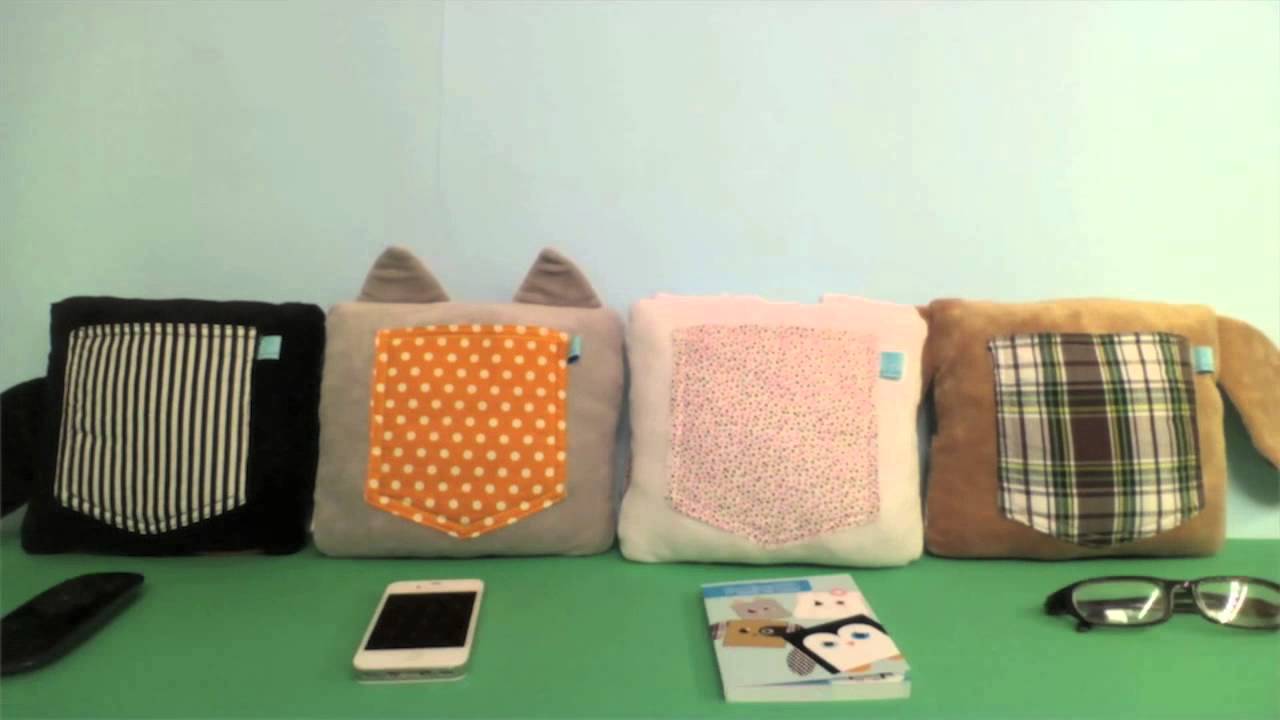 Poketti Plush Pillows with a Pocket