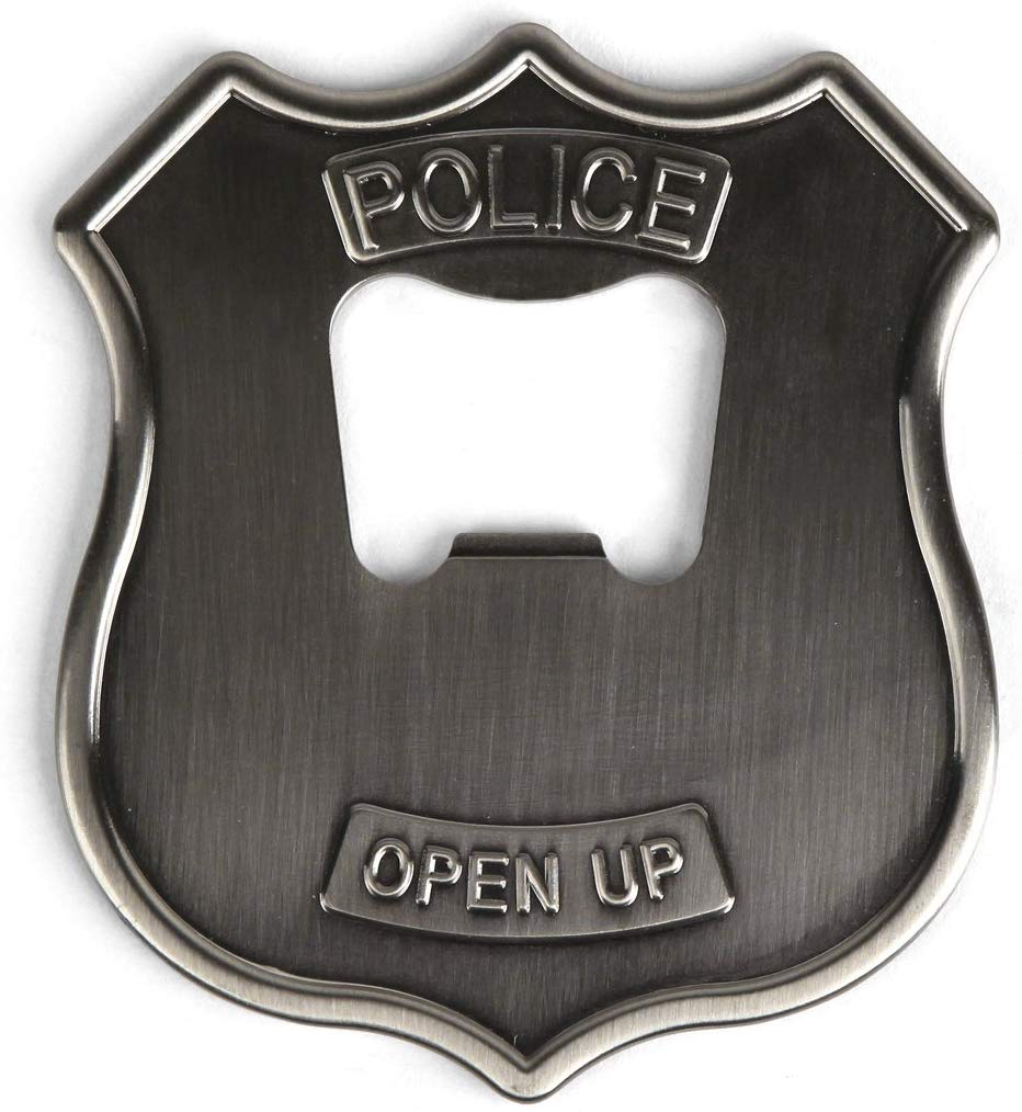 Police Badge Stainless Steel Bottle Opener