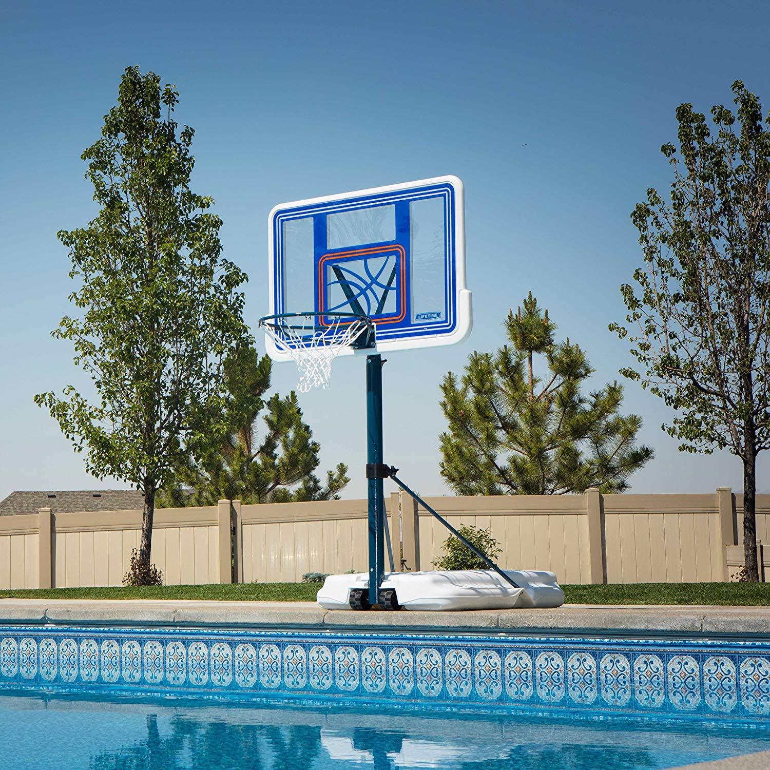 Pool Side Basketball System