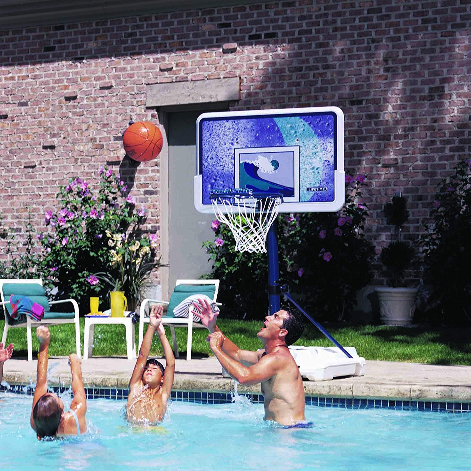 Pool Side Basketball System