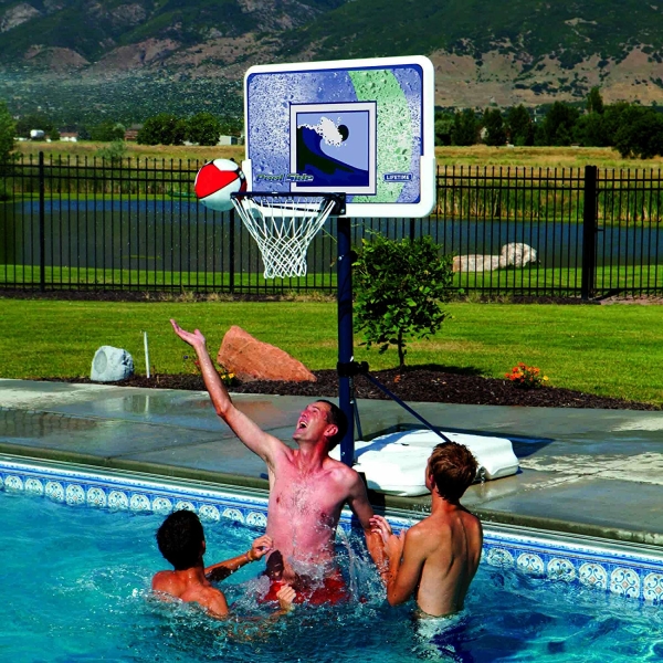 Pool Side Basketball System