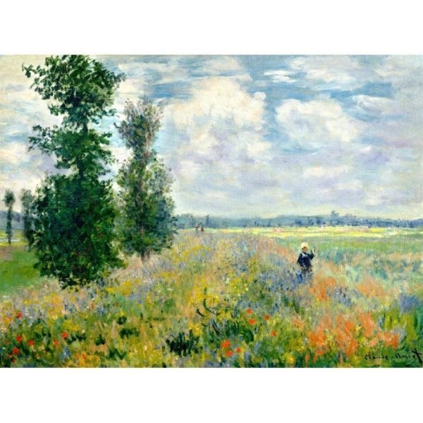 Poppy Fields near Argenteuil - Claude Monet- Paint by Numbers