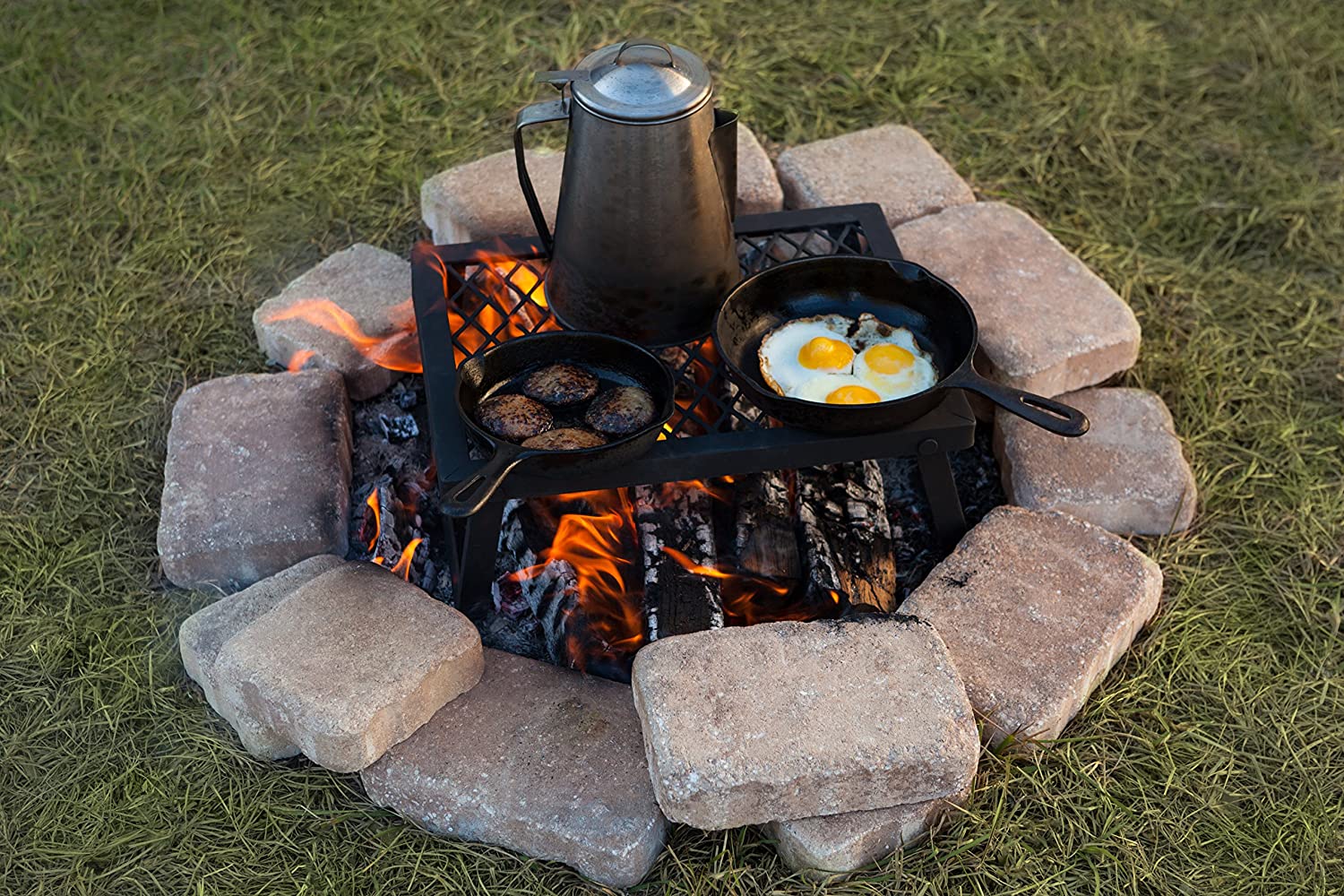 Portable Outdoor Folding Campfire Grill