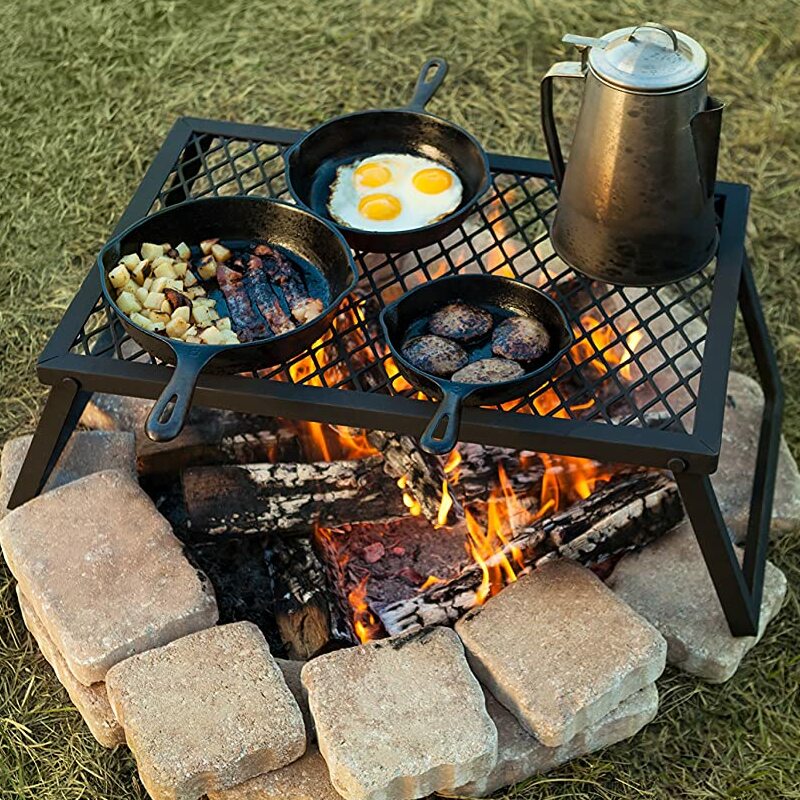 Portable Outdoor Folding Campfire Grill